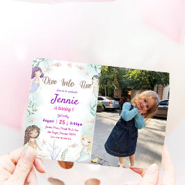 Zeemeermin Birthday Party under the Zee Party Kaart