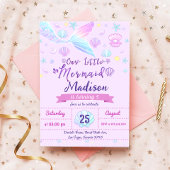 Zeemeermin Birthday Party under the Zee Party Kaart