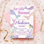 Zeemeermin Birthday Party under the Zee Party Kaart