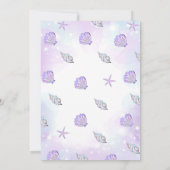 Zeemeermin Birthday Party under the Zee Party Kaart (Achterkant)