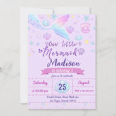 Zeemeermin Birthday Party under the Zee Party Kaart (Voorkant)