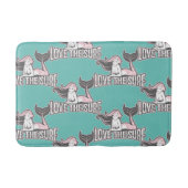 Zeemeermin Blauw Badmat (Voorkant)