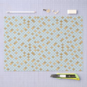 Zeemeermin Blauw Goud Glitter Sparkle Tissuepapier (Craft)