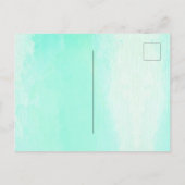 Zeemeermin Blauwe Groene Staart Persoonlijk Briefkaart (Achterkant)