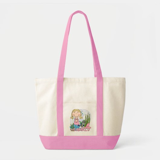 Zeemeermin - Blond T-shirts en cadeautjes Tote Bag (Voorkant)