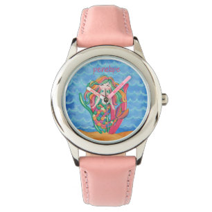 Zeemeermin Blue Ocean Girls Schattige onder het Ze Horloge