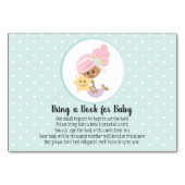 Zeemeermin Boek Aanvraag Kaart Baby shower Lichthu (Voorkant)