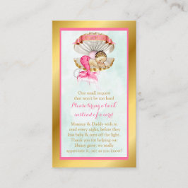 Zeemeermin Boek Verzoek Slaapshell Gouden Parels Informatiekaartje