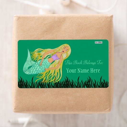 Zeemeermin (Bookplate) Etiket (Insitu)