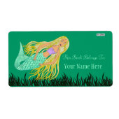 Zeemeermin (Bookplate) Etiket (Voorkant)