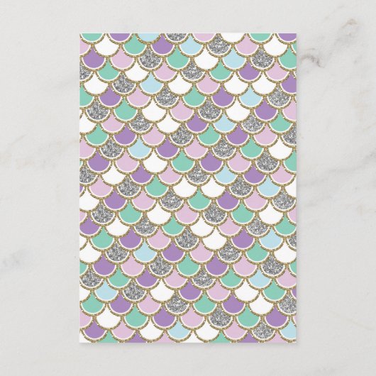 Zeemeermin Breng een Boek Kaart Onder de Zee Meisj (Achterkant)