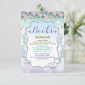 Zeemeermin Breng een Boek Kaart Onder het Zee Baby (Staand voorkant)