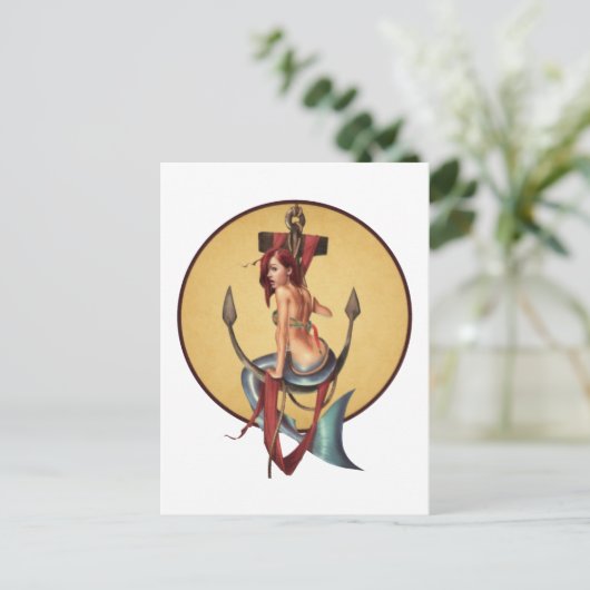 zeemeermin briefkaart (Staand voorkant)