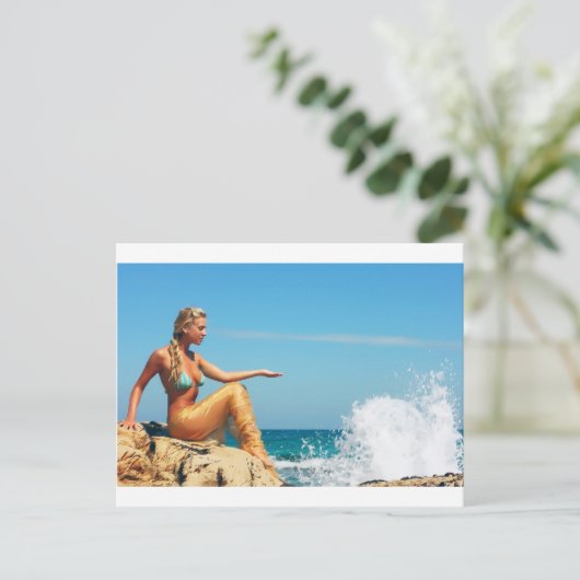 Zeemeermin Briefkaart (Staand voorkant)