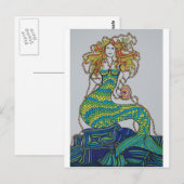 zeemeermin briefkaart (Voorkant / Achterkant)