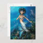Zeemeermin Briefkaart (Voorkant / Achterkant)