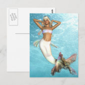 Zeemeermin Briefkaart (Voorkant / Achterkant)