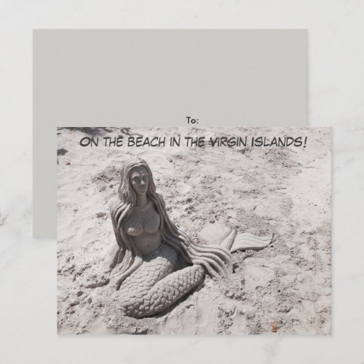 Zeemeermin-briefkaart Briefkaart (Voorkant / Achterkant)