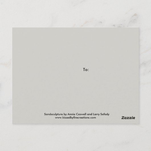 Zeemeermin-briefkaart Briefkaart (Achterkant)