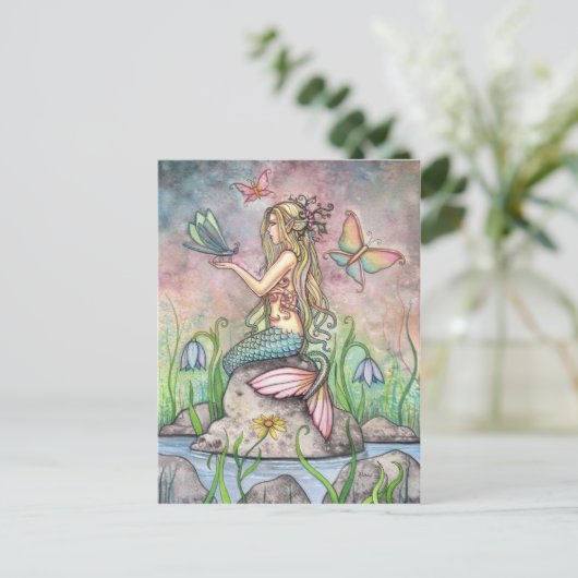 Zeemeermin Briefkaart, Creekside Magic Briefkaart (Staand voorkant)