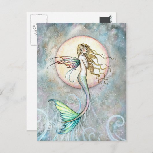 Zeemeermin Briefkaart van Molly Harrison (Voorkant / Achterkant)