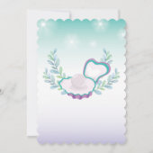 Zeemeermin Bruids Douche Uitnodiging Strand Ocean  (Achterkant)