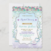 Zeemeermin Bruids Douche Uitnodiging Strand Ocean  (Voorkant)