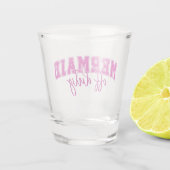 "Zeemeermin buiten dienst" Shot Glas (Achterkant)