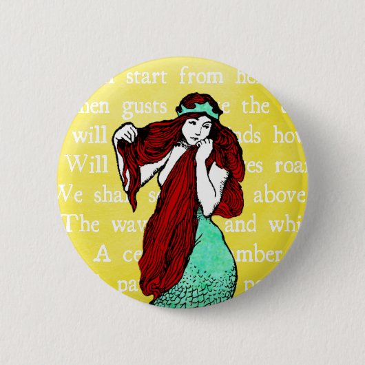 Zeemeermin Button (Voorkant)