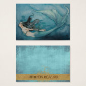 Zeemeermin cadeau Label Visitekaartje (Voorkant /achterkant)