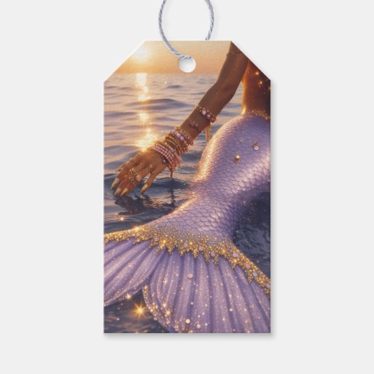 zeemeermin cadeaukaartjes cadeaulabel (Voorkant)