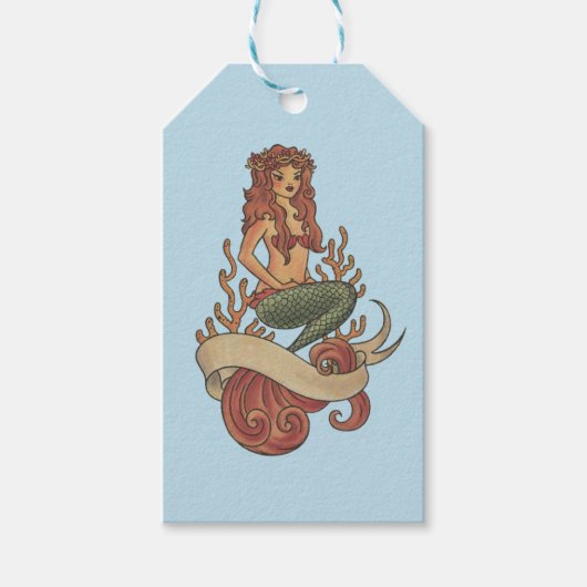 zeemeermin cadeaulabel (Voorkant)