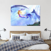 Zeemeermin Canvas afbeelding (Insitu (Slaapkamer))