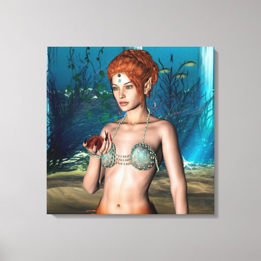Zeemeermin Canvas Afdruk (Voorkant)