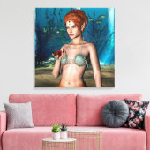 Zeemeermin Canvas Afdruk (Insitu (Woonkamer))
