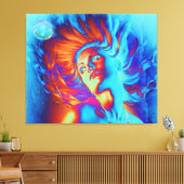 Zeemeermin Canvas Afdruk (Insitu (Woonkamer))
