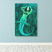  zeemeermin canvas afdrukken (Insitu (Houten vloer))