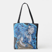 Zeemeermin Canvas tas () (Achterkant)