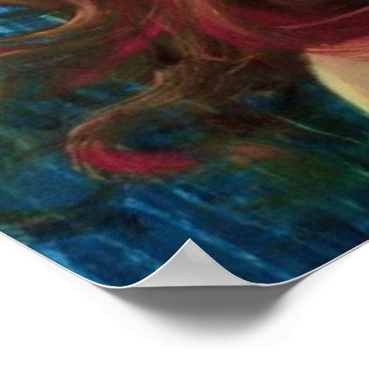 Zeemeermin (canvasafdruk) poster (Hoek)