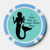Zeemeermin Casual Water Dagen Zee Golfbal Marker Pokerchips (Achterkant)