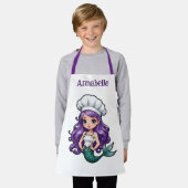  zeemeermin chef met Paarse haar Schort (Gedragen)