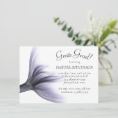 Zeemeermin Chic | Stoffelijk Lavendel Paarse Afstu Kaart (Staand voorkant)