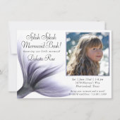 Zeemeermin Chic | Stoffige Lavendel Paarse Splish  Kaart (Voorkant)