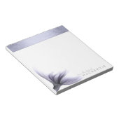 Zeemeermin Chic Tail | Dusty Lavendel Paarse Custo Notitieblok (Schuin)