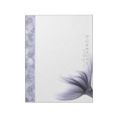 Zeemeermin Chic Tail | Dusty Lavendel Paarse Custo Notitieblok (Linkerzijde)