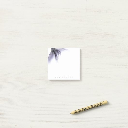 Zeemeermin Chic Tail | Dusty Lavendel Paarse Custo Post-it® Notes (Op bureau)