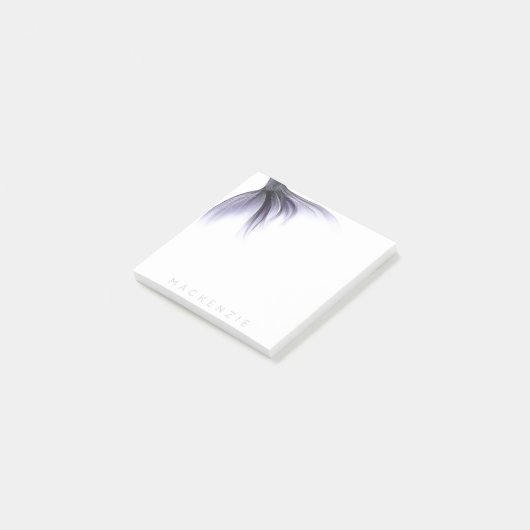 Zeemeermin Chic Tail | Dusty Lavendel Paarse Custo Post-it® Notes (Schuin)