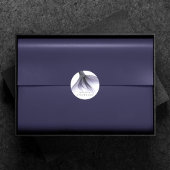 Zeemeermin Chic Tail | Dusty Lavendel Paarse Custo Ronde Sticker