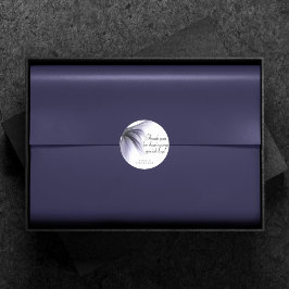 Zeemeermin Chic Tail | Lavendel Paarse dank u Ronde Sticker