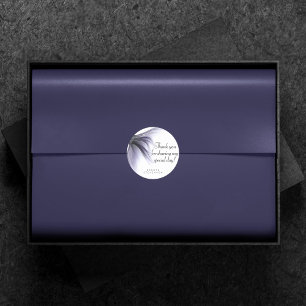 Zeemeermin Chic Tail Lavendel Paarse dank u Ronde Sticker